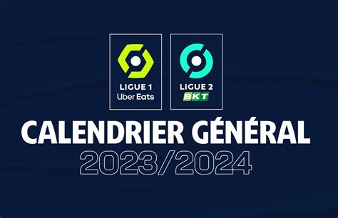 calendrier ligue 2 2023 2024